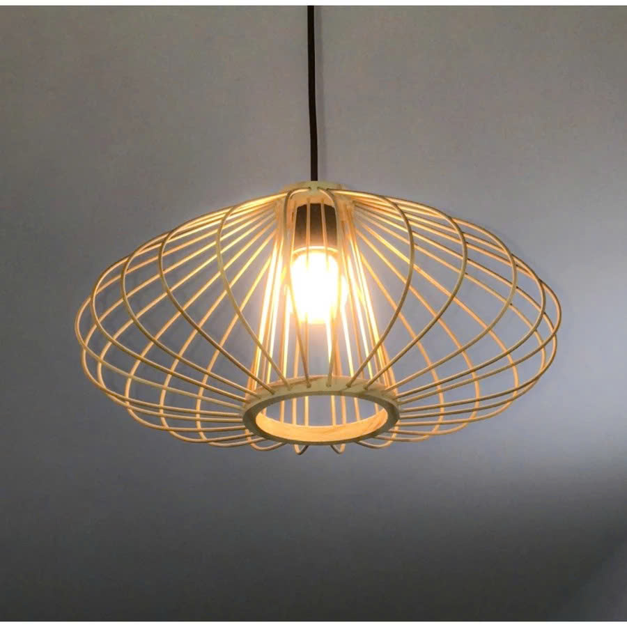Đèn Mây Tre Gỗ Thả Trần Mũ Nấm Trang Trí Dùng Để Decor Nhà Hàng Quán Cafe Homestay Cực Chất. - Ảnh 4