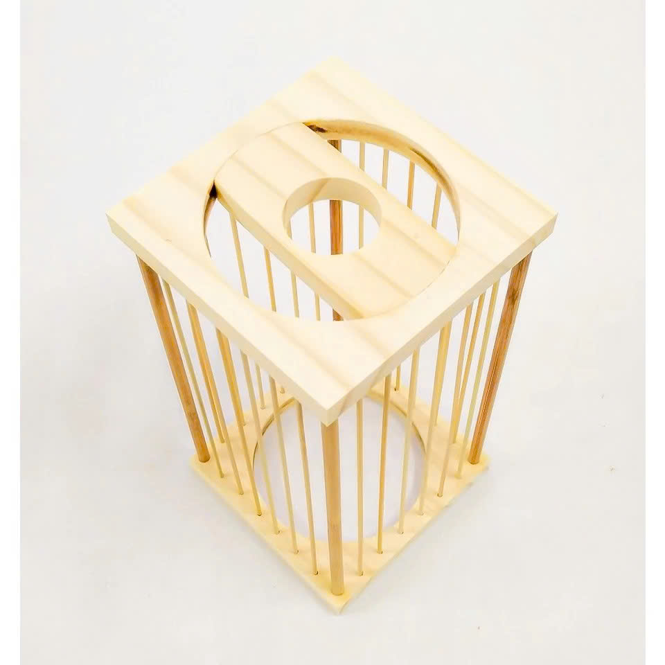 Đèn mây tre gỗ thả trần HidaGreen mẫu hộp vuông – Đèn tre lắp ráp decor quán cafe, nhà hàng, homestay - Ảnh 7