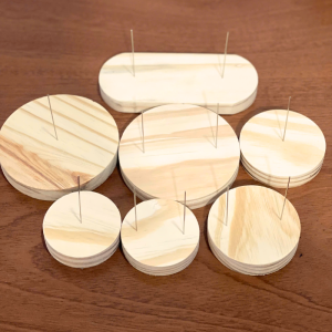 Đế Gỗ Ghim Búp Bê Hidagreen Kích Thước Đa Dạng, Gỗ Thông Tự Nhiên